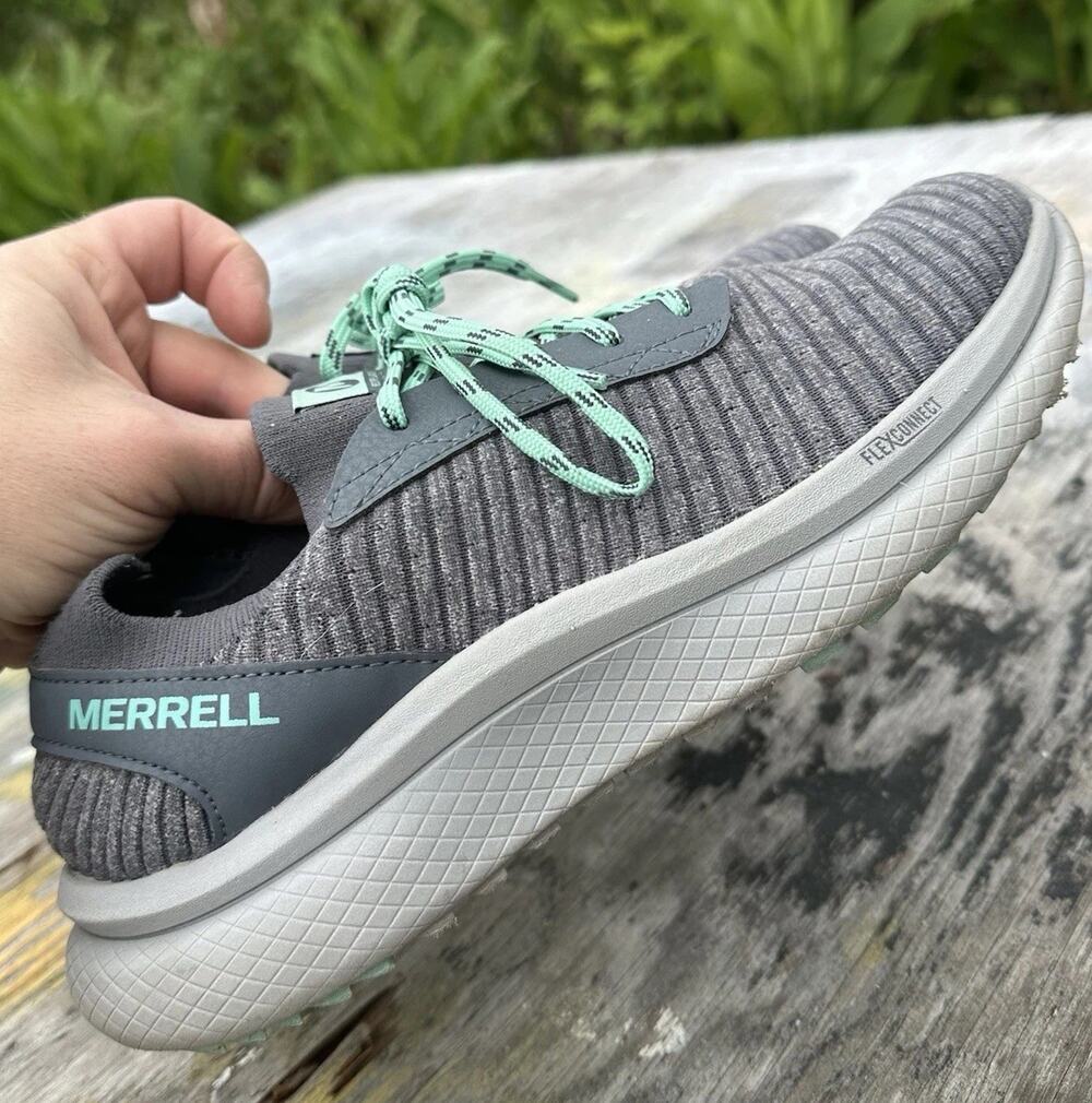 MERRELL RECUPE LACE Women's 8 Outdoor Shoes Grey/Teal - 520